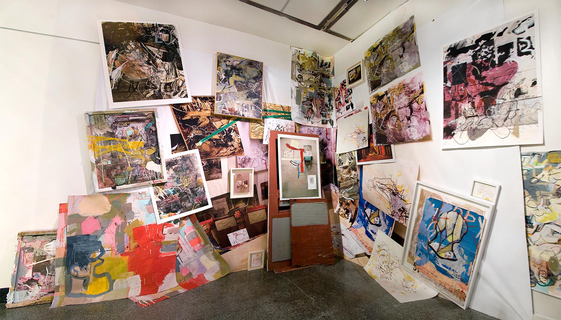 Slipping Glimpser and Sloppy Gagster Installation View, detail