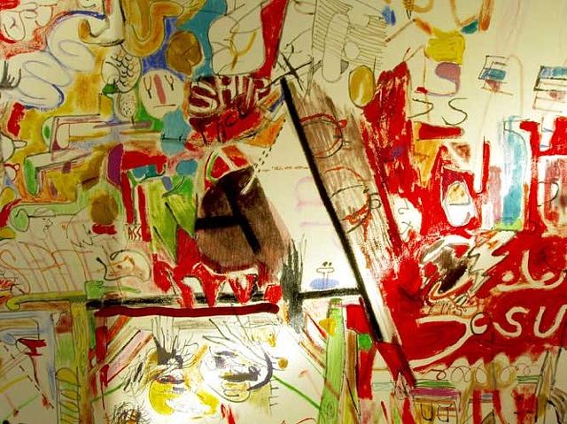 Slipping Glimpser and Sloppy Gagster, detail of painting Doppelganger