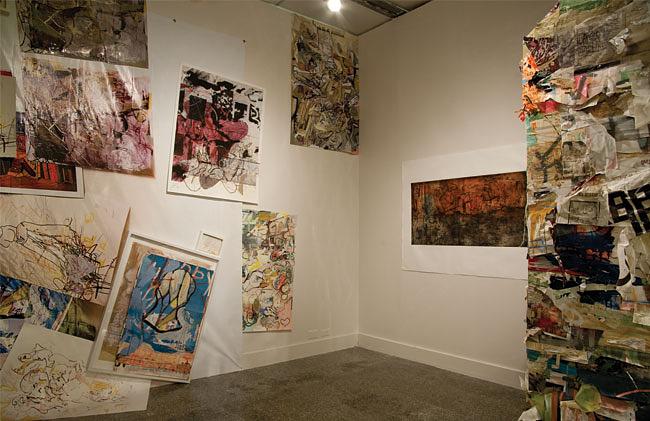Slipping Glimpser and Sloppy Gagster Installation View, detail